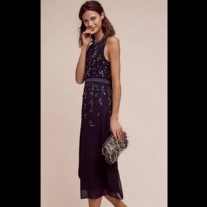 Not So Serious Sleeveless Embellished Biella Midi Dress- size 00